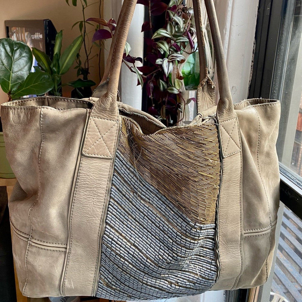 Allsaints leather tote bag